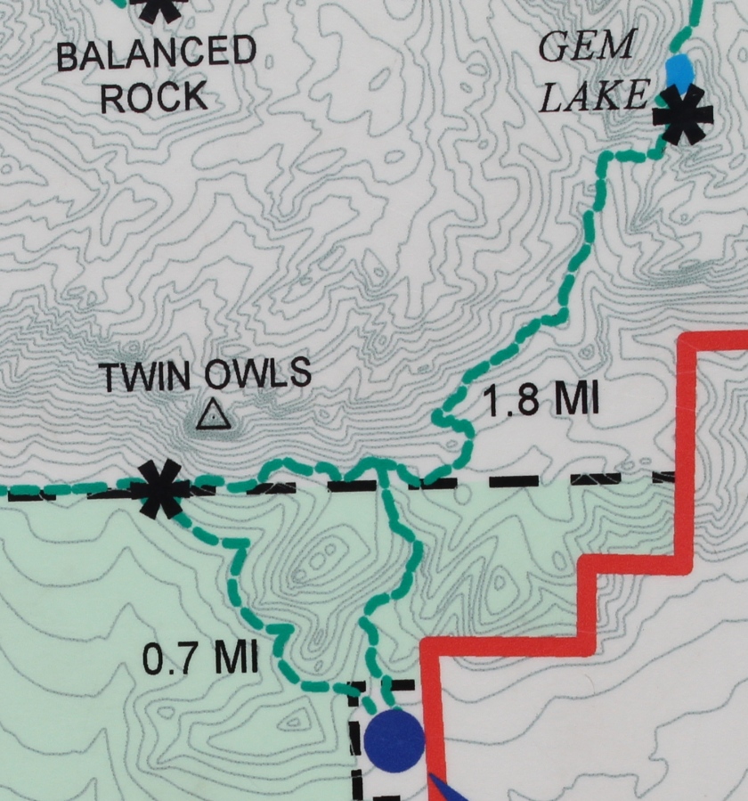 Gem Lake Trail Map